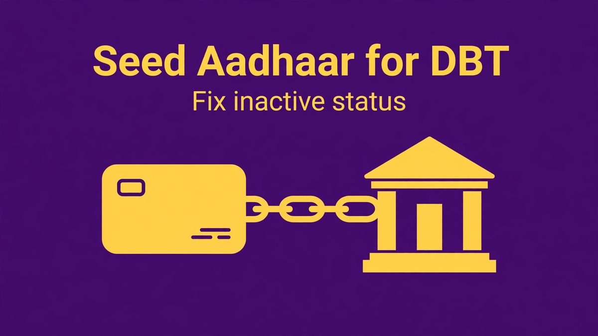 How to Seed Aadhaar with Your Bank Account for DBT